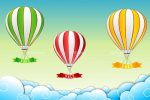 Hot Air Balloons with sale tag